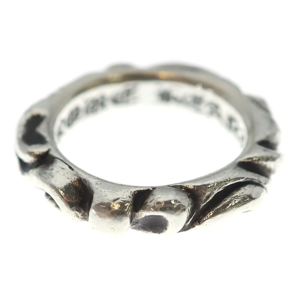 Chrome Hearts Scrl Band Scroll Ring Silver