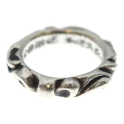 Chrome Hearts Scrl Band Scroll Ring Silver