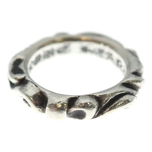 Chrome Hearts Scrl Band Scroll Ring Silver
