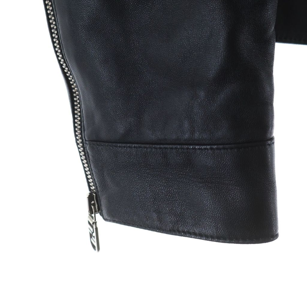 Fendi Biker Jacket Black Nappa Leather 48 — view 6