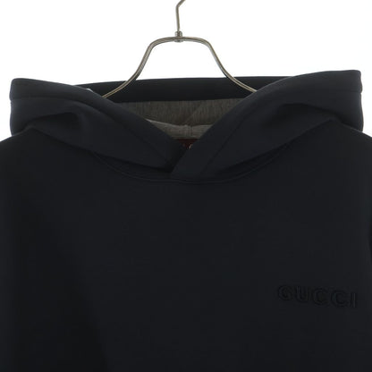 Gucci Logo Embroidery Pullover Sweatshirt Hoodie Black — view 3
