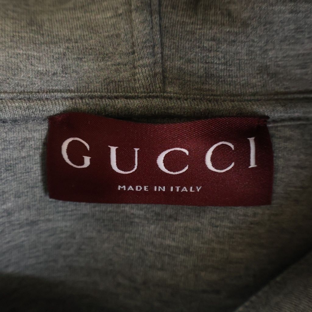 Gucci Logo Embroidery Pullover Sweatshirt Hoodie Black — view 6