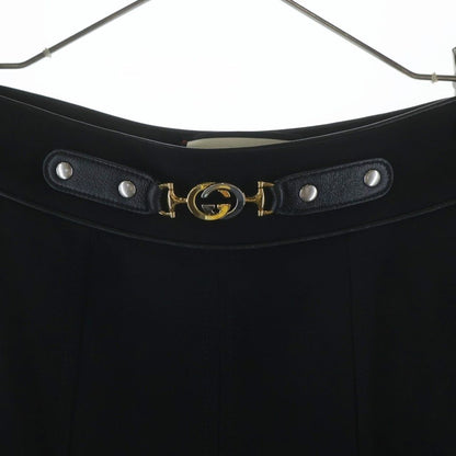 Gucci Interlocking Pleated Skirt Black 36 — view 3