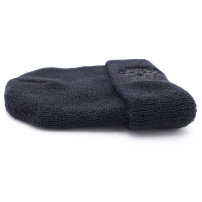 Chrome Hearts Wool Watch Cap CH Plus Embroidery Knit Cap Bi Ni Black — view 3