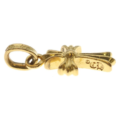 Chrome Hearts 22k Crs Baby Fat P Dia Fat Cross Pave Diamond Pendant Gold — view 4
