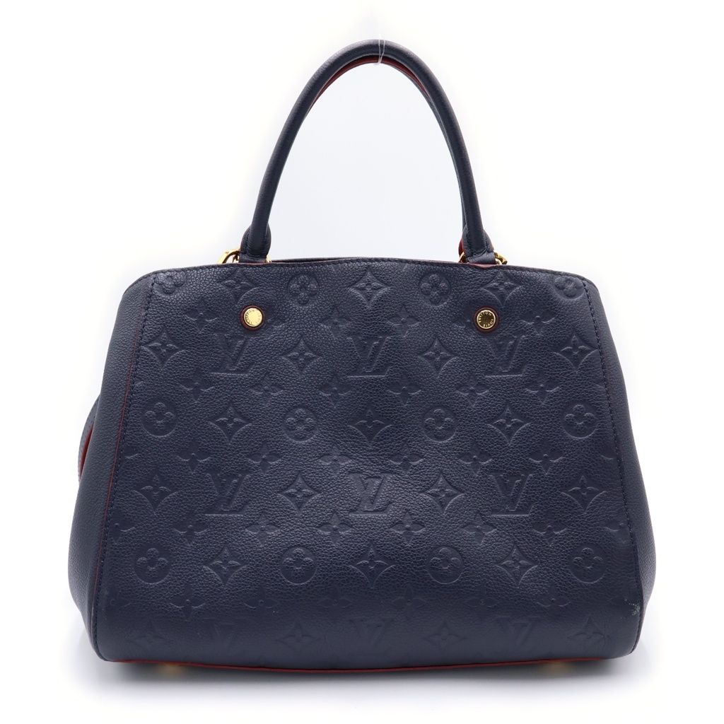 Louis Vuitton Monogram Empreinte Montaigne 2-Way Shoulder Bag Marine