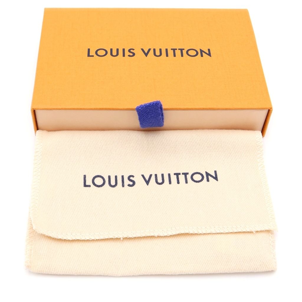 Louis Vuitton Aerogram Organizer Posh Leather Card Case Black — view 6