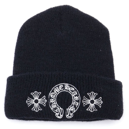 Chrome Hearts Wool Watch Cap CH Plus Horse Shoe Embroidered Knit Cap