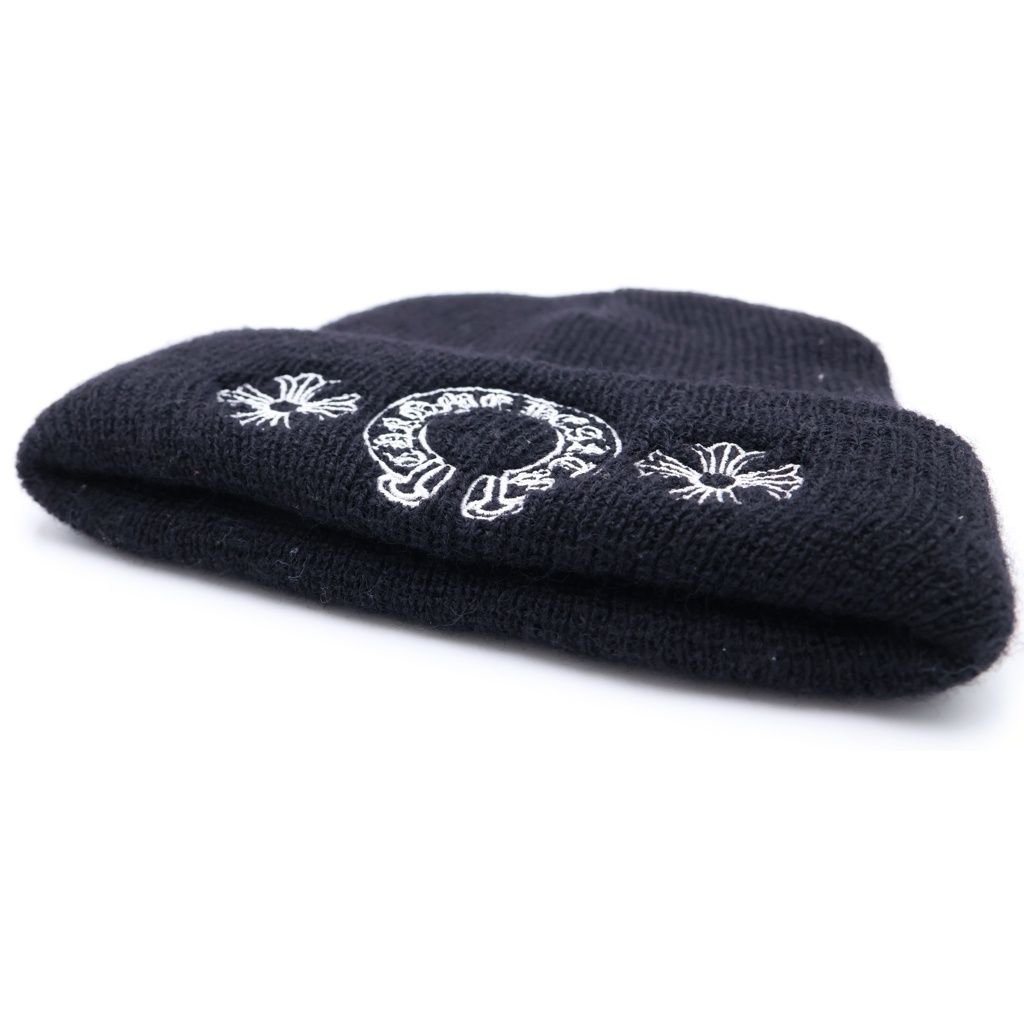 Chrome Hearts Wool Watch Cap CH Plus Horse Shoe Embroidered Knit Cap — view 5