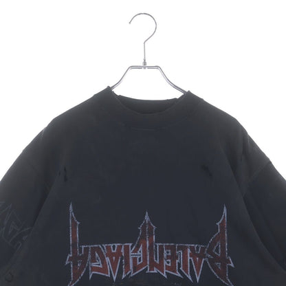 Balenciaga Paris Moon Upside Down Jacket Destroyed Oversize Front Logo Print — view 3