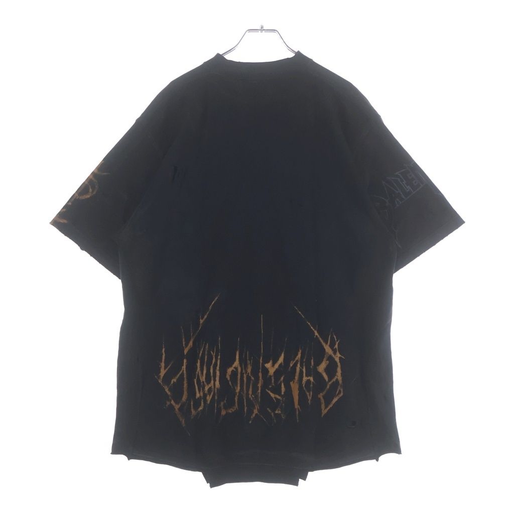 Balenciaga Paris Moon Upside Down Jacket Destroyed Oversize Front Logo Print — view 2