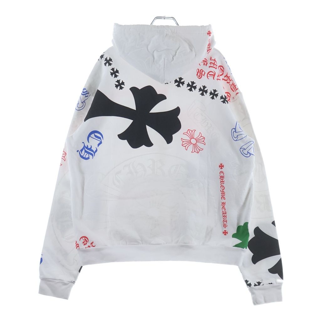 Chrome Hearts Stencil Hoodie Print Pullover White — view 2