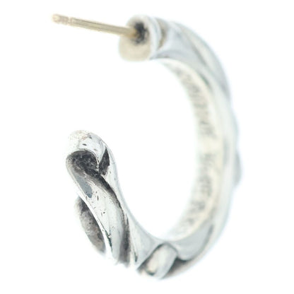 Chrome Hearts Hoop Scrool Scroll Earrings Silver — view 2
