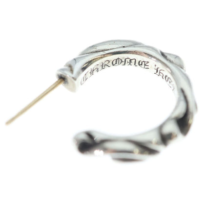 Chrome Hearts Hoop Scrool Scroll Earrings Silver — view 5