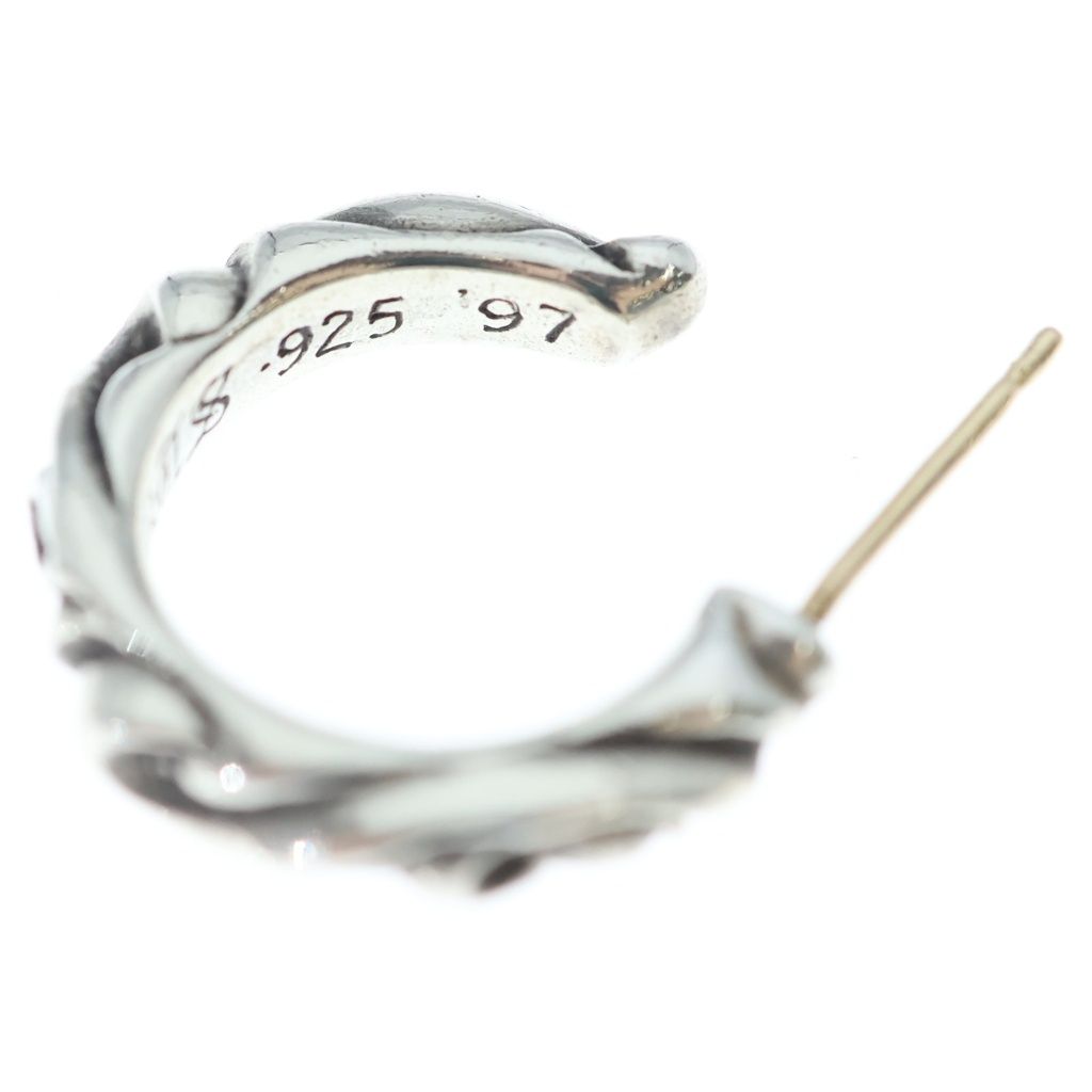 Chrome Hearts Hoop Scrool Scroll Earrings Silver — view 6