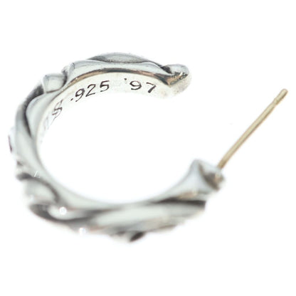 Chrome Hearts Hoop Scrool Scroll Earrings Silver — view 6