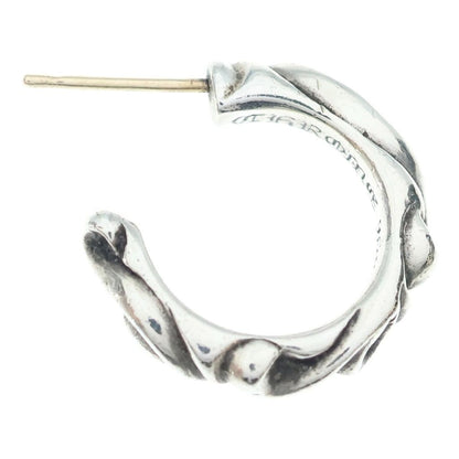 Chrome Hearts Hoop Scrool Scroll Earrings Silver — view 4