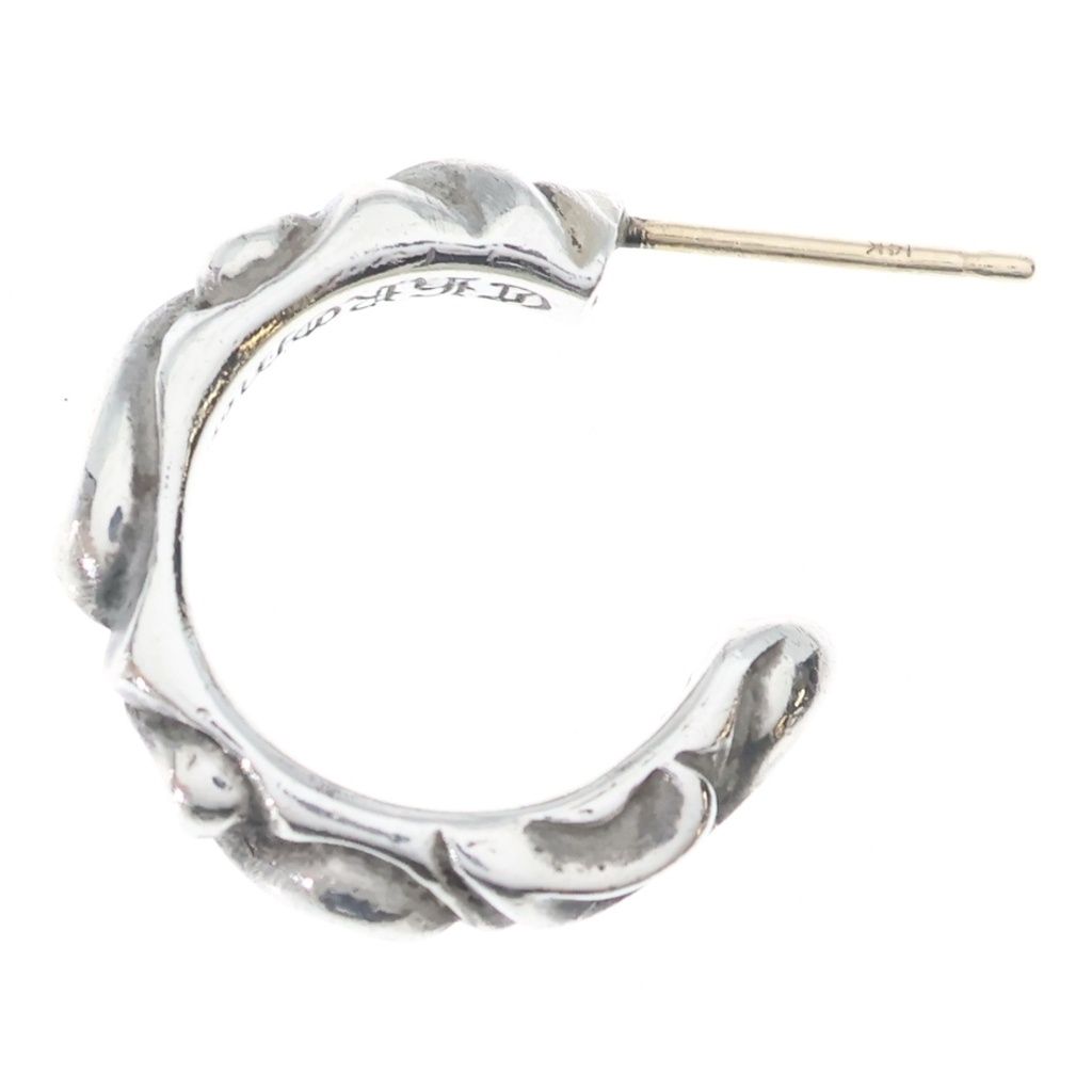 Chrome Hearts Hoop Scrool Scroll Earrings Silver — view 3