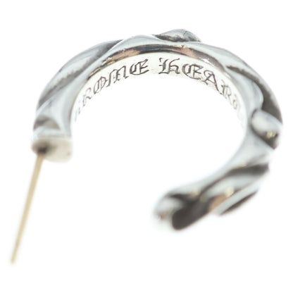 Chrome Hearts Hoop Scrool Scroll Earrings Silver — view 5