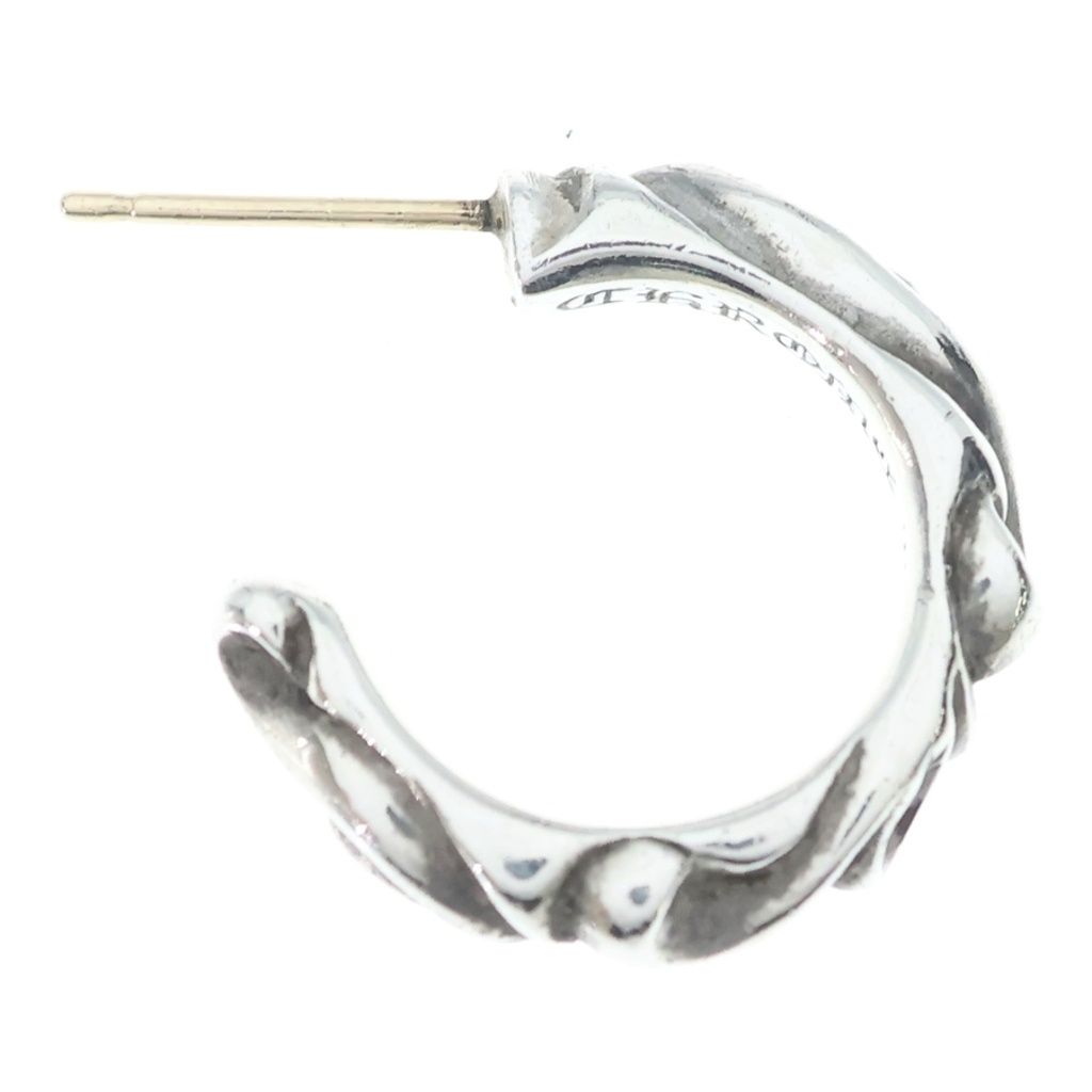 Chrome Hearts Hoop Scrool Scroll Earrings Silver — view 4