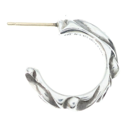 Chrome Hearts Hoop Scrool Scroll Earrings Silver — view 4