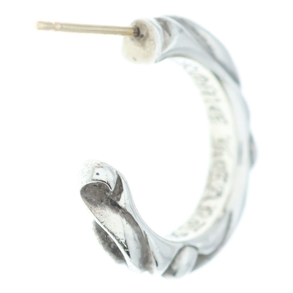 Chrome Hearts Hoop Scrool Scroll Earrings Silver — view 2