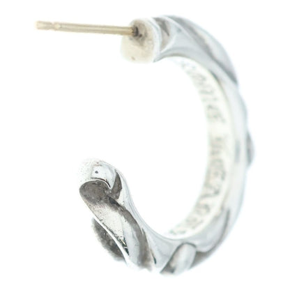 Chrome Hearts Hoop Scrool Scroll Earrings Silver — view 2
