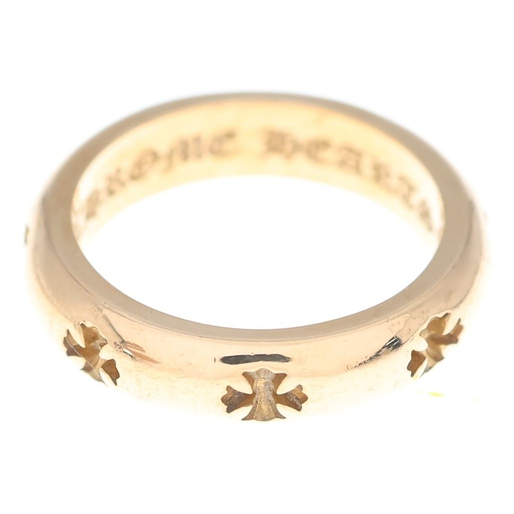 Chrome Hearts 22k Negative CH Plus Yellow Gold Ring