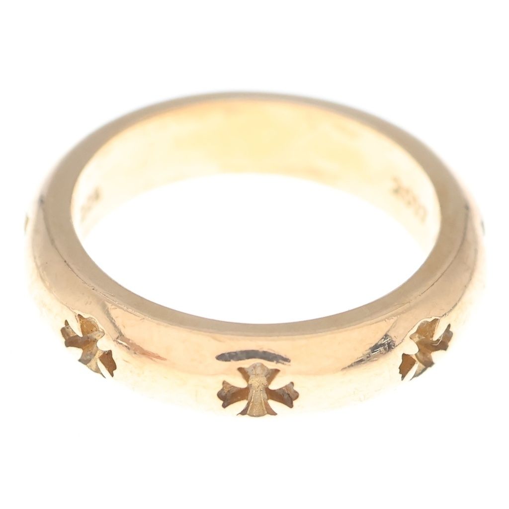 Chrome Hearts 22k Negative CH Plus Yellow Gold Ring — view 2