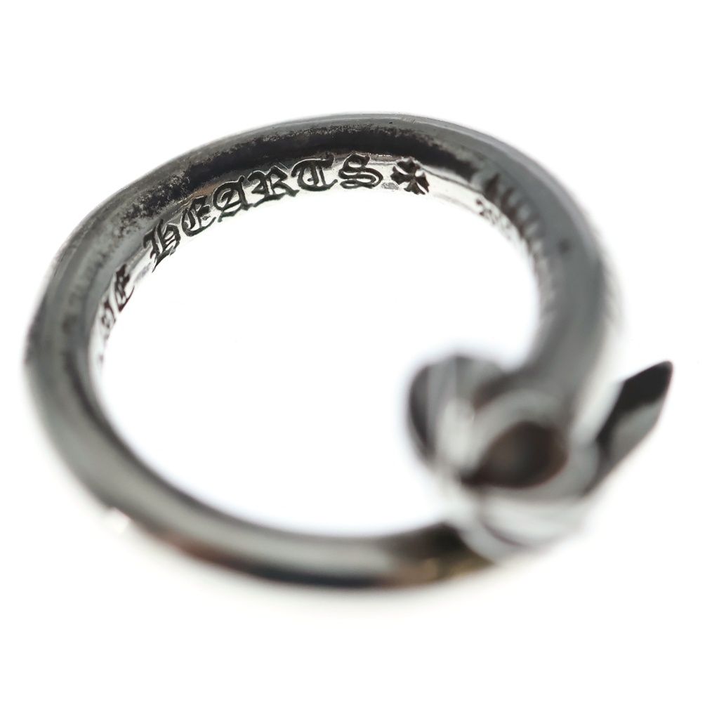 Chrome Hearts Nail Crsball Cross Ball Ring Silver — view 6