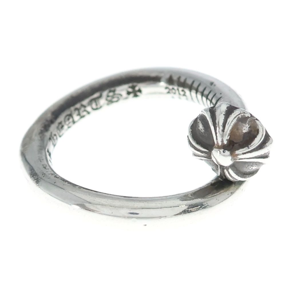 Chrome Hearts Nail Crsball Cross Ball Ring Silver — view 3