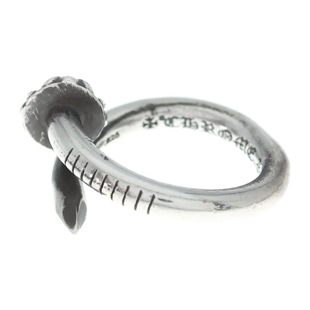 Chrome Hearts Nail Crsball Cross Ball Ring Silver — view 4