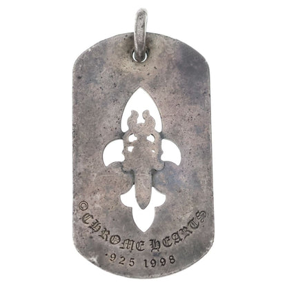 Chrome Hearts D Tag Lrg Fle Dag Flare Daga Dog Tag Large Pendant — view 2