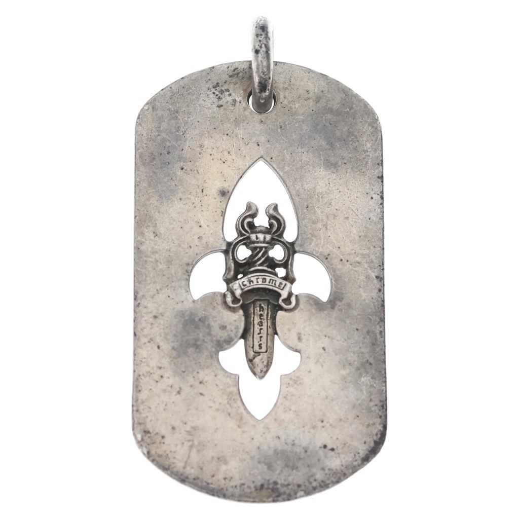Chrome Hearts D Tag Lrg Fle Dag Flare Daga Dog Tag Large Pendant