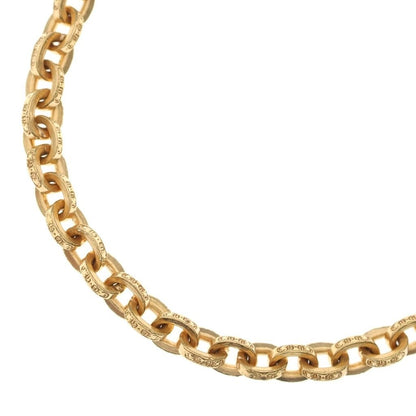 Chrome Hearts 22k Paper Chain 22 Gold Necklace