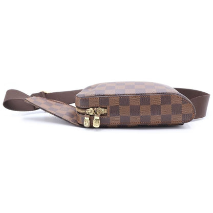 Louis Vuitton Damier Geronimos Leather Shoulder Bag Gold Brown — view 3