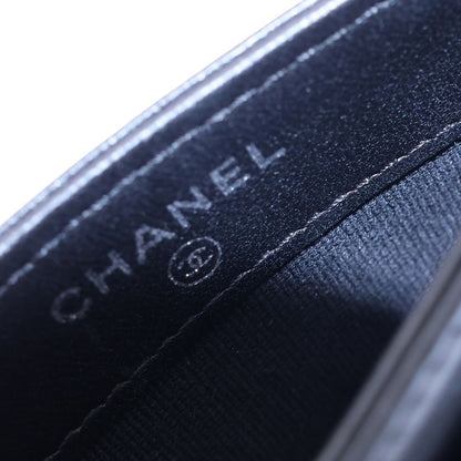 Chanel Quilted Lambskin Card Case Black — view 4
