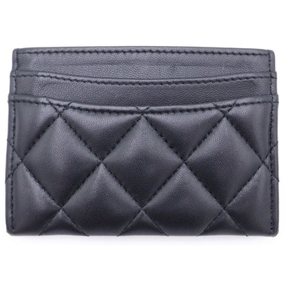Chanel Quilted Lambskin Card Case Black — view 2