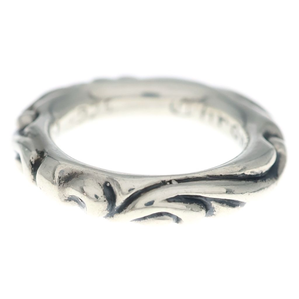 Chrome Hearts Scrl Band Scroll Ring Silver — view 2