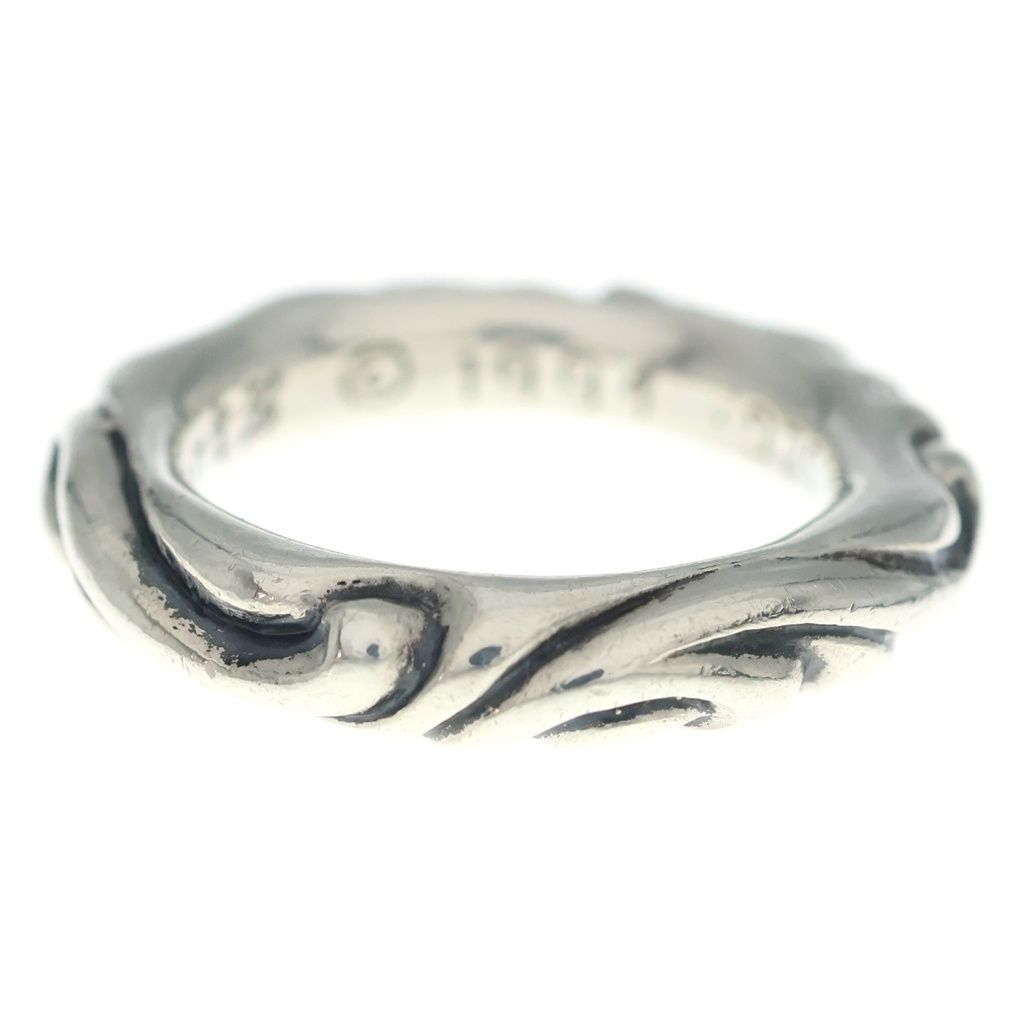 Chrome Hearts Scrl Band Scroll Ring Silver — view 3