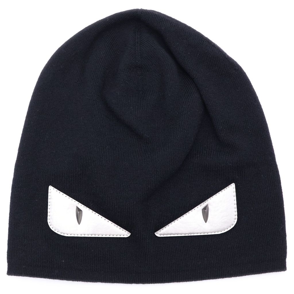 Fendi Monster Star Beanie Hat Black