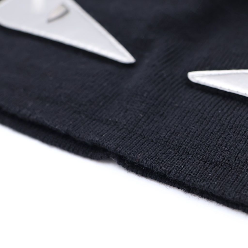 Fendi Monster Star Beanie Hat Black — view 5