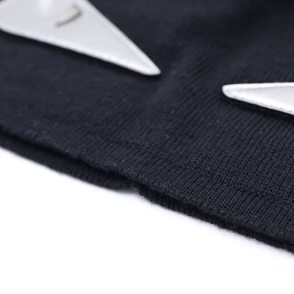 Fendi Monster Star Beanie Hat Black — view 5