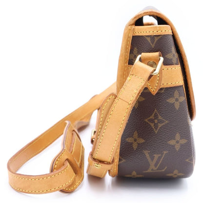 Louis Vuitton Monogram Sologne Shoulder Bag Pochette Brown Leather Gold — view 3