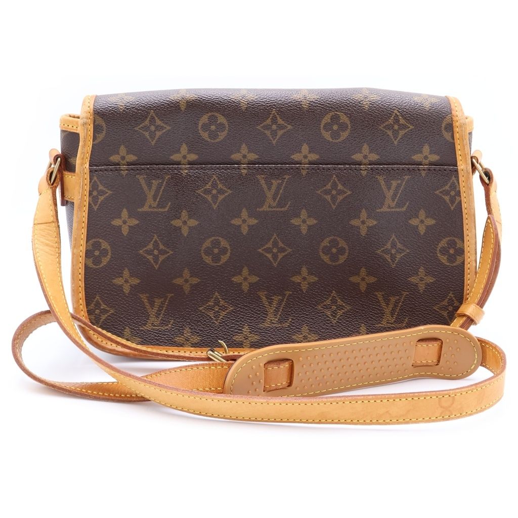 Louis Vuitton Monogram Sologne Shoulder Bag Pochette Brown Leather Gold — view 2