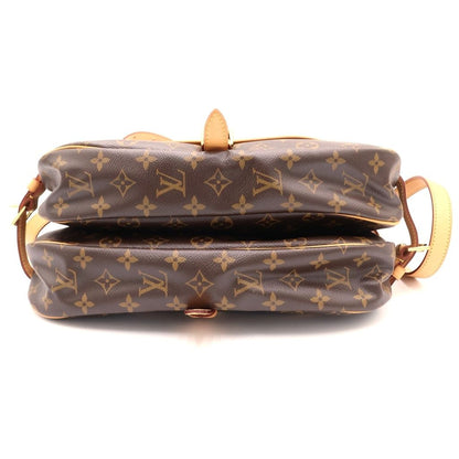 Louis Vuitton Monogram Saumur 35 Shoulder Bag Brown Leather — view 4