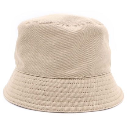 Prada Logo Embroidery Drill Bucket Hat Beige — view 2