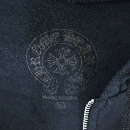 Chrome Hearts Vertical Logo Sweatshirt HD Zip Bar Tical Sleeves English Print — view 7