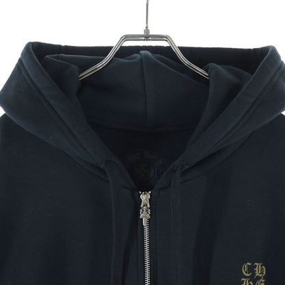 Chrome Hearts Vertical Logo Sweatshirt HD Zip Bar Tical Sleeves English Print — view 3