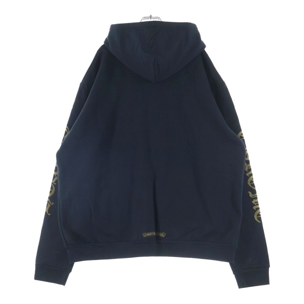 Chrome Hearts Vertical Logo Sweatshirt HD Zip Bar Tical Sleeves English Print — view 2